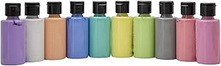 SÜDOR Kit de Peinture Acrylique Crayeux. Couleurs de Craie. Peinture multi-usages pour bois, pierre, toile, papier, plâtre, tissu, cuir | Set de 10 x 40 ml de peinture acrylique (craie)