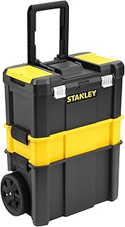 STANLEY Boîte à outils roulante essentielle, unités empilables 3-en-1, solution d