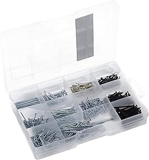 Connex DP8500109 Assortiment de 515 clous et peignes dans une boîte en plastique pratique pour la maison, les loisirs et l