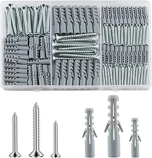 230 Pièces Kit Vis et Chevilles Murales (115 x Ancrage d