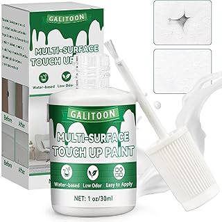 Galitoon Peinture de Réparation Émail, Peintures Murale, Peinture pour Baignoire Répare les Petits Défauts, Convient aux Baignoires, Portes et Fenêtres Peintures Blanche 30ML (Blanc)